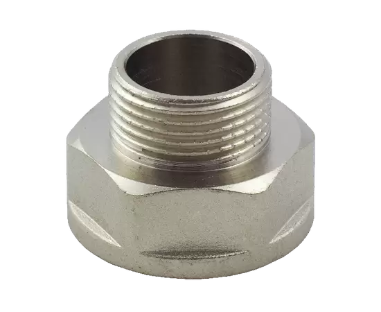 Муфта переходная 3/4"X1/2" внутренняя/наружная резьба никелированная Stout SFT-0008-003412