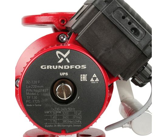 Циркуляционный насос Grundfos UPS 32-120F 220V, изображение 2 Циркуляционный насос Grundfos UPS 32-120F 220V, изображение 2