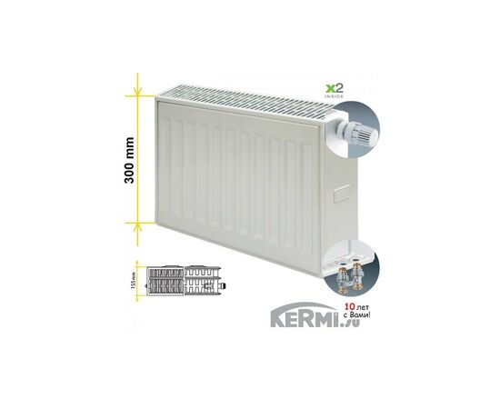 Радиатор Kermi FTV 33 300 1600