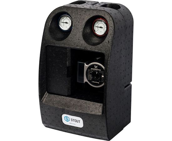 Насосная группа Stout с прямым контуром 1" (с насосом Grundfos UPSO 25-65, в теплоизоляции), изображение 3