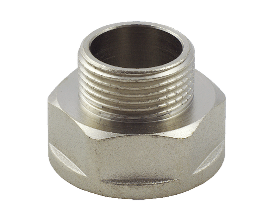 Муфта переходная 3/4"X1/2" внутренняя/наружная резьба никелированная Stout SFT-0008-003412
