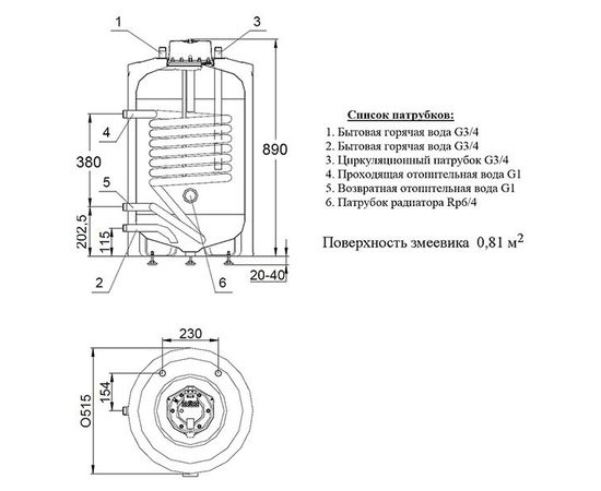 Бойлер косвенного нагрева Hajdu AQ IND SC 100 Бойлер косвенного нагрева Hajdu AQ IND SC 100