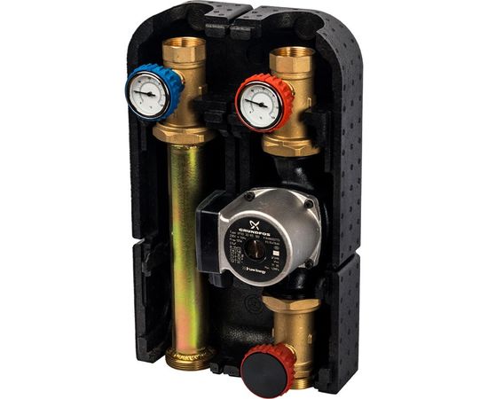 Насосная группа Stout с прямым контуром 1 1/4" (с насосом Grundfos UPSO 32-65 в теплоизоляции DN 32) Насосная группа Stout с прямым контуром 1 1/4" (с насосом Grundfos UPSO 32-65 в теплоизоляции DN 32)