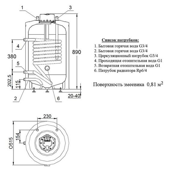 Бойлер косвенного нагрева Hajdu AQ IND SC 150